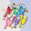 Wholesale Acrylic Milk Tea Cup Keychain with Oil and Beans - Cute Cartoon Design, Ideal for Birthday Gifts, Car Key Accessory and Bag Charm OLY Exclusive