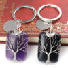 oly-e718c0e4400f279bc2e94ab3a8d95020 Wholesale Tree of Life Keychain Amethyst Crystal Metal Bag Charm Gift Accessory