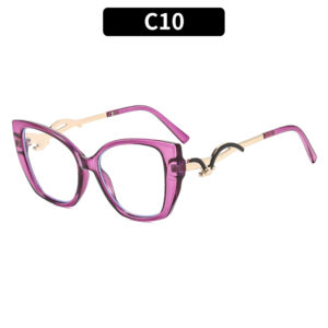 C10-transparent purple frame white film