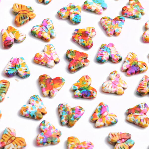 oly-e722c25e64b076422688049e067ffa66 Wholesale Natural Stone Butterfly Beads for DIY Jewelry Making Fashion Accessory Gift Boutique Resale