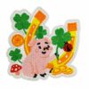 Wholesale Cartoon Holiday Pig Embroidered Patch Trendy DIY Accessory for Clothing & Bag Decoration