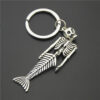 Wholesale Mermaid Skull Halloween Keychain Pendant, Fashion Accessory Gift for Resale