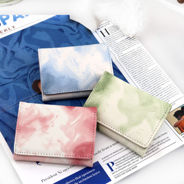 Wholesale Tie Dye Flower PU Wallet for Daily Matching Casual Fashion Accessory
