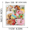Wholesale Decorative Food Embroidery Patch Doughnut Croissant Design Polyester Thread Resale Craft Supply Gift