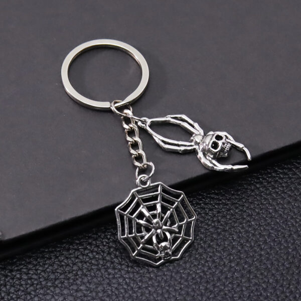 Wholesale Gothic Spider Web Keychain Bag Charm Dark Fashion Accessory Gift
