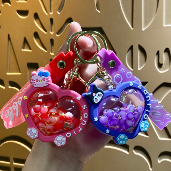 Wholesale Acrylic Heart Keychain Car Key Accessory Bag Charm Birthday Gift OLY Exclusive