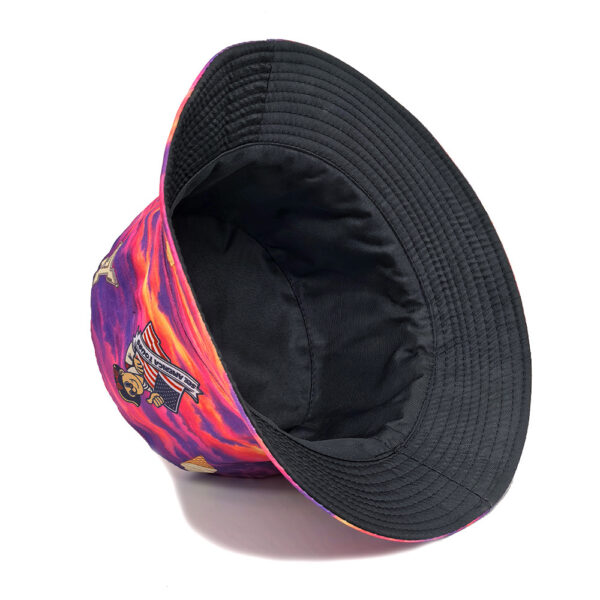 Wholesale Stylish Cartoon Print Bucket Hat Tie Dye Sun Protection Fashion Accessory for Resale