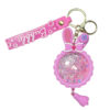 Wholesale Cartoon Rabbit Ear Oil Filled Keychain Pendant Bag Charm Gift