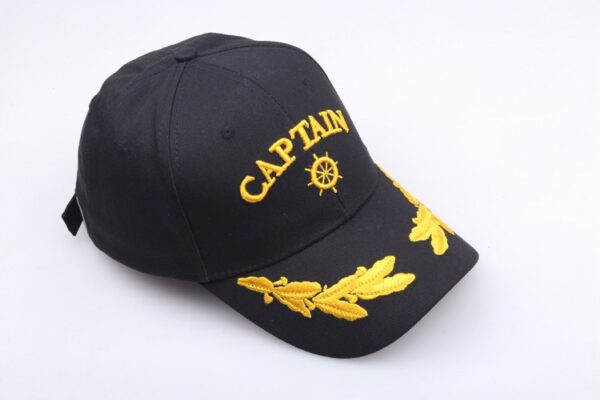 oly-e7a5bde92919e3f83286214641dfd0be Wholesale 3D Embroidered Black Captain Hat Chic Sailor Style for Everyday or Party