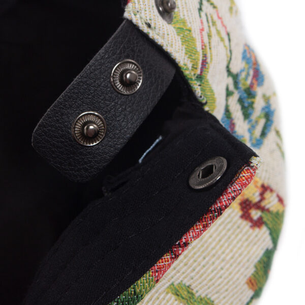 Wholesale Jacquard Beret Vintage Ethnic Print Hat Fashion Accessory for Men Women