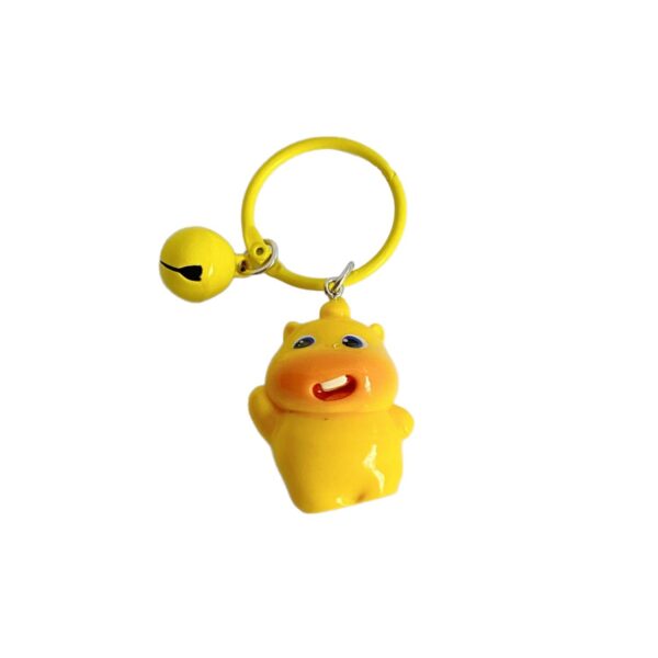 Wholesale Capybara Bell Keychain Cute 3D Plastic Resin Cartoon Bag Charm Gift for Students