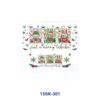 Wholesale 8pcs Christmas Holiday Cartoon Mini Cup Keychain Sticker