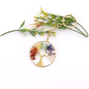 Wholesale Tree of Life Keychain Pendant Metal Charm Boutique Resale Accessory