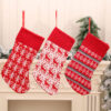 Wholesale Knitted Striped Christmas Stocking Holiday Gift Decorative Bag for Boutique Resale