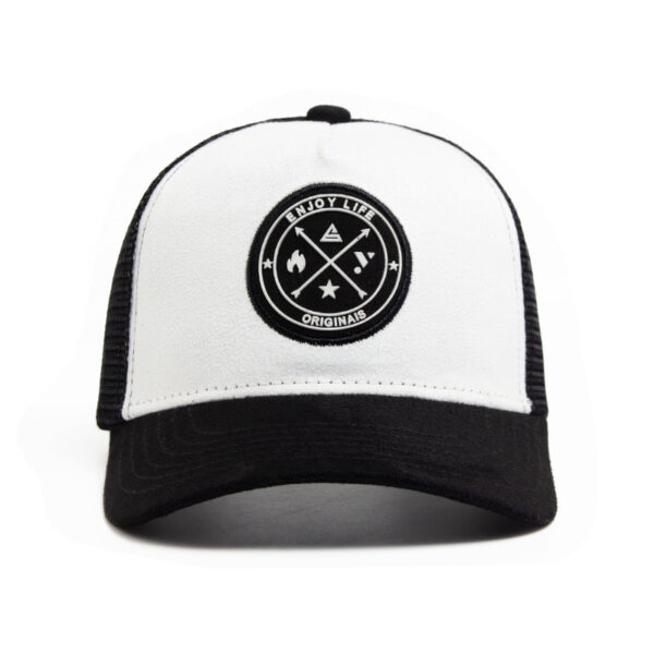 oly-e7d456cc49f0b54bf5fb66458b88af31 Wholesale Chic Round Logo Suede Mesh Baseball Cap Adjustable Summer Sunscreen Hat
