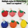 Wholesale Fruit Cartoon PU Leather Keychain Coin Purse - Decorative Bag Charm for Gift Boutique Resale