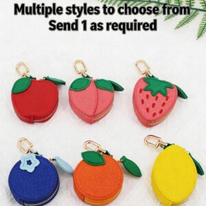 oly-e7f9355452dae8550ccf7aacf3109080 Wholesale Fruit Cartoon PU Leather Keychain Coin Purse - Decorative Bag Charm for Gift Boutique Resale