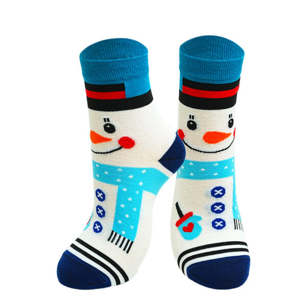 Wholesale Christmas Cartoon Mid Calf Socks for Women Winter Polyester Cotton Gift Boutique Resale