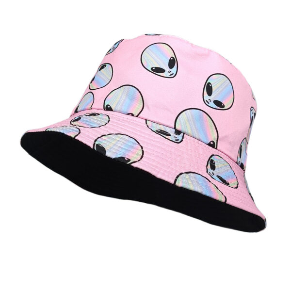 oly-e81c8db5ceb4dade447a5d07d0e05421 Wholesale Trendy UFO Print Bucket Hat Sun Protection Outdoor Casual Fashion