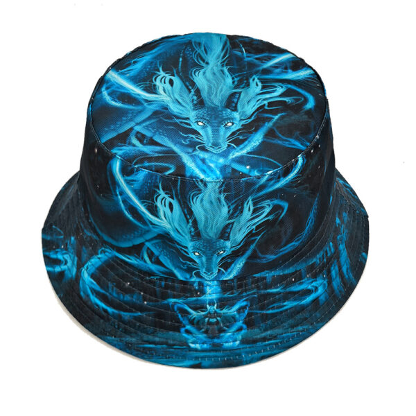 Wholesale Dragon Pattern Fisherman Hat Sunscreen Outdoor Hat for Men Chic Resale