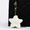 Wholesale Pink Faux Fur Star Keychain Bag Charm Cute Gift for Women Casual Accessory