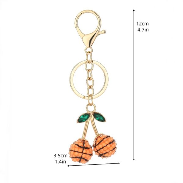 Wholesale Resin Rhinestone Soccer Ball Keychain, Cute Car Key Accessory, Bag Charm, Gift for Wedding
