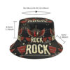 Wholesale Hip Hop Music Printed Unisex Bucket Hat for Casual Outdoor Party Resale
