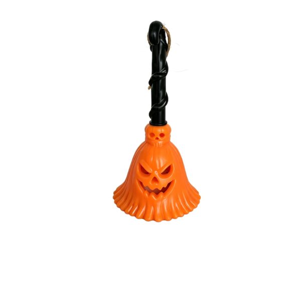 Wholesale Halloween Witch Broom Pumpkin LED Candle Decorative Accent for Party or Gift