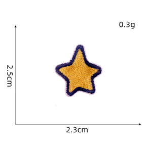 Five-pointed star embroidery stickers-8#* Hot Melt Adhesive cloth stickers