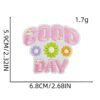 Wholesale Polyester Thread Embroidered Colorful English Letter Patches Decorative DIY Fashion Accessory for Bags