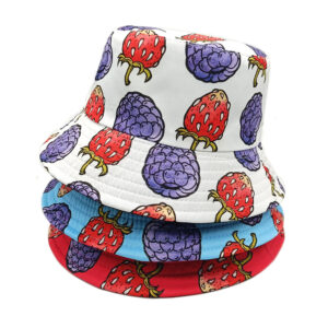 Wholesale Double Sided Fisherman Hat with Pineapple Print for Sun Protection Everyday Casual