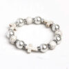 Wholesale Punk Cross Bracelet Pearl Turquoise Unisex Fashion Accessory Gift