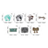 Wholesale Polyester Embroidered Patch Cowgirl Butterfly Letter Series Fashion Accessory for Jacket Decor