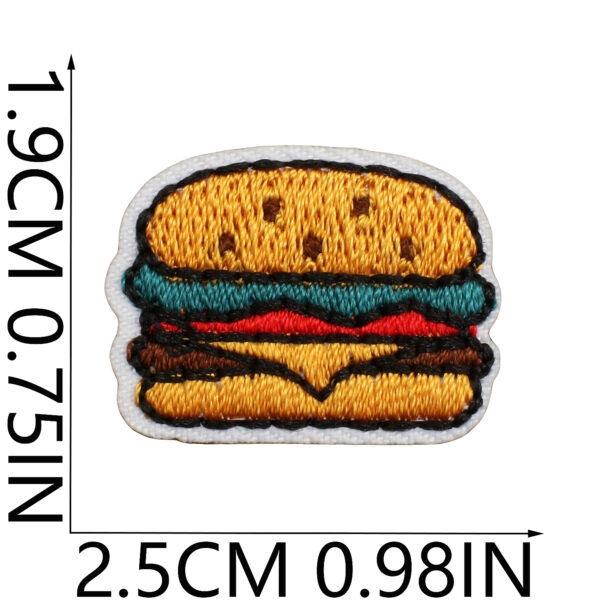 oly-e8dff08d9c94c2958932ecb19e71a438 Wholesale Cartoon Food Embroidery Patches Polyester Thread DIY Decorative Accent for Clothing Resale