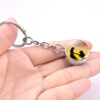 Wholesale Double Sided Glass Ball Keychain with French Bulldog and Labrador - Fashion Accessory, Bag Charm, Gift for Dog Lovers