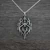 Wholesale Gothic Vintage Hollow Flower Pendant Necklace Stylish Jewelry Accessory for Daily Wear