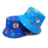 Wholesale Planet Pattern Fisherman Hat Double Sided Sun Hat for Women Fashion Accessory