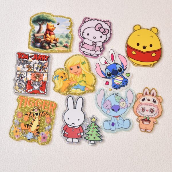 oly-e91e0d153936b38c36dbf24317c646c8 Wholesale Random Different Styles 20pcs 30pcs Cartoon Acrylic Flat Backs