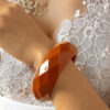 oly-e924e2dfedd2869e392408cd5a99dd4d Wholesale Minimalist Acrylic Bracelet Transparent Amber Pattern Handmade Fashion Accessory