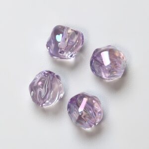 17-transparent purple / The size is about 12mm, the hole diameter is about 1.8mm (sold by piece)