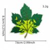 Wholesale Maple Leaf Embroidered Cloth Patch for Clothing Decoration Fashion Accessory Boutique Resale