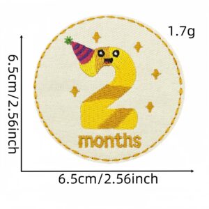 Cartoon round cloth sticker 2#