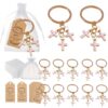 Wholesale Cross Design Enamel Alloy Keychain Pendant Set Gift for Bag Decoration