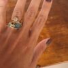 oly-e95e28df7400b130e68b87ac566f546c Wholesale Stylish Gold Tone Alloy Shell-Shaped Ring Women's Geometric Jewelry Accessory for Boutique Resale