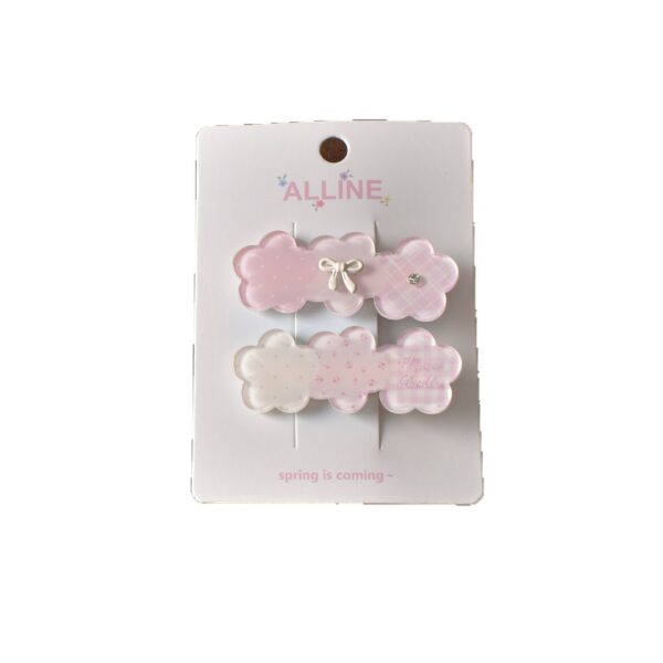 oly-e96fb9daa1925323eb98edaad9846d99 Wholesale Acrylic Flower Hair Clips, Cute Dopamine Style, 2pcs, Fashion Accessory for Women