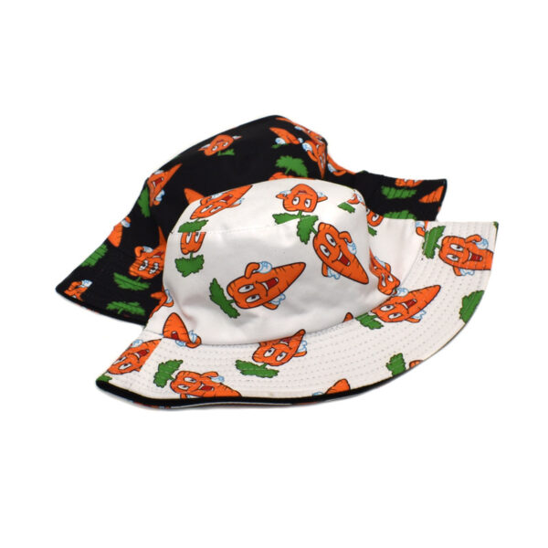 Wholesale Cartoon Print Fisherman Hat Wide Brim Sun Hat Stylish Fashion Accessory for Travel Gift