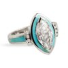 oly-e97e6534b82058d80827eba49650736e Wholesale Green Enamel Crystal Zircon Ring Women's Fashion Accessory Boutique Resale Jewelry