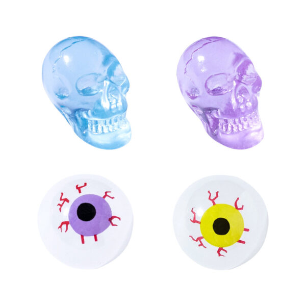 Wholesale Halloween Glow-in-the-Dark Resin Skull Figurines Decorative Accent for Home Office Decor Resale Gift