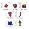 Wholesale Fruit Sequin Embroidery Patch Fashion Accessory for DIY and Gift
