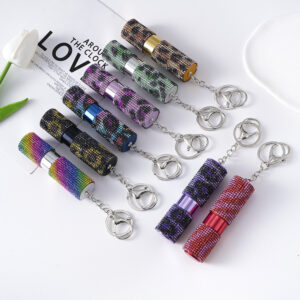 oly-e9c49a54749199121756da5a7e59174c Wholesale Rhinestone Decorated Perfume Atomizer Keychain Refillable Bottle Fashion Accessory for Wedding Gift